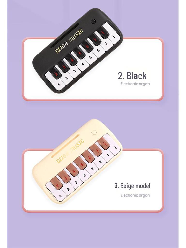 New Kids' Mini Electronic Keyboard: Beginner-Friendly Playable Music Toy with Multifunctional Keys.