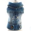 Pet Denim Vest with Leash Buckle for All Seasons - Teddy Poodle Dog Clothing
