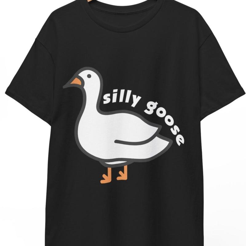 

Silly Goose Cartoon T Shirt Goosebumps Unisex Heavy Cotton Tee 5XL різнокольоровий