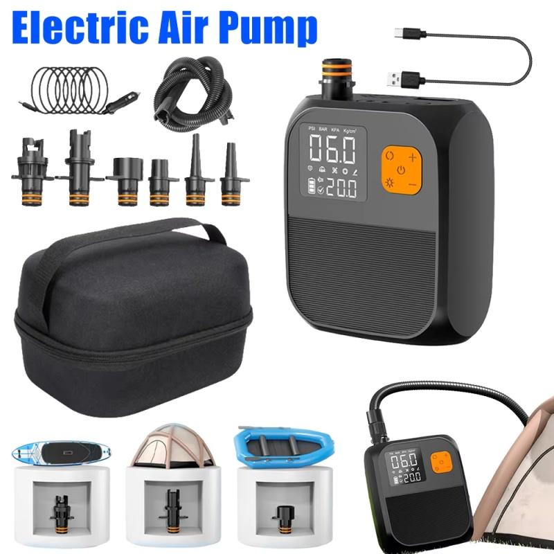 SUP Boat Accessories 25PSI High Pressure Portable Air Compressor Stand Up Paddle SUP Pump Electric Air Pump