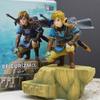 Anime 12CM Legend Of Zelda Link Kingdom Of Tears Squatting Position Figure Statue Game Pvc Handheld Models Toy Ornaments Gifts