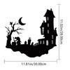 Metal Silhouette Yard Signs Wall Decor - Modern Delight for Halloween Room, Sticker Mural with Metal Wall Hanging