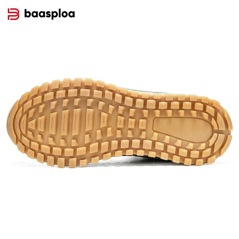 BAASPLOA Women's Winter Waterproof  Warm Plush New Women's Cotton Shoes Winter High Top Cotton Shoes Snow Boots Outdoor Hiking Boots