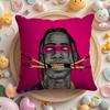 TTravis SScott Cactus Jack Cushion Cover Plush Fabric Soft DoubleSided Printed Sofa Warm Winter Home Gift Pillow Cover