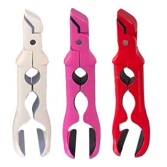 Anti-scald Bowl Clamp 3-in-1 Heat-Resistant Kitchen Tongs with Built-in Jar Opener Multi-angle Hot Plate Gripper Tongs