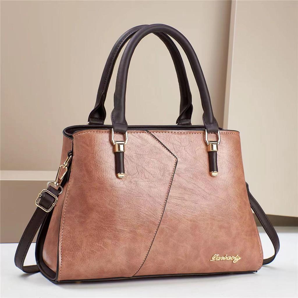 Trendy Chic Colorful Patchwork Bucket Bag For Moms With Spacious Design