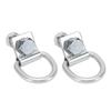 2pcs Trailer Tie Down Anchor D Ring 14mm Thick Heavy Duty Steel with Mounting Screw for Trucks Cargo Tie Down