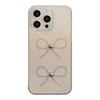 Glitter Bow Suitable for Apple 16 Mobile Case 15 Three Dimensional Beads IPhone 13pro Max Niche 11