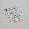 3D ABS Car Trunk 730d 730i 740i 750d 760d 745i 750i 760i Letters Logo Emblem Badge Sticker For BMW E38 E65 F01 F02 E66 G11 G12 Ad2