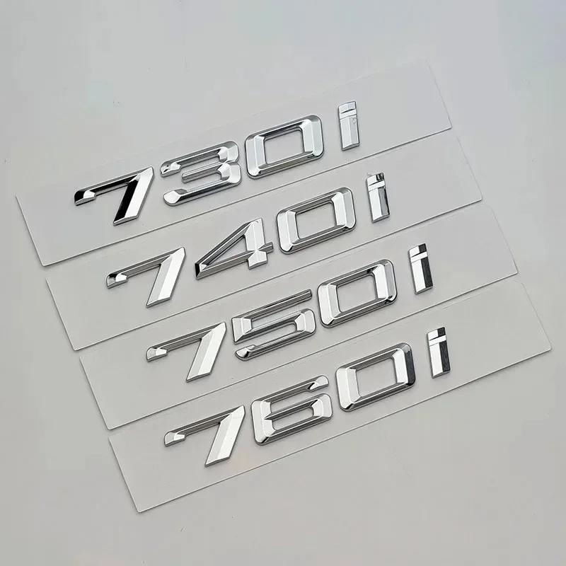 3D ABS Car Trunk 730d 730i 740i 750d 760d 745i 750i 760i Letters Logo Emblem Badge Sticker For BMW E38 E65 F01 F02 E66 G11 G12 Ad2