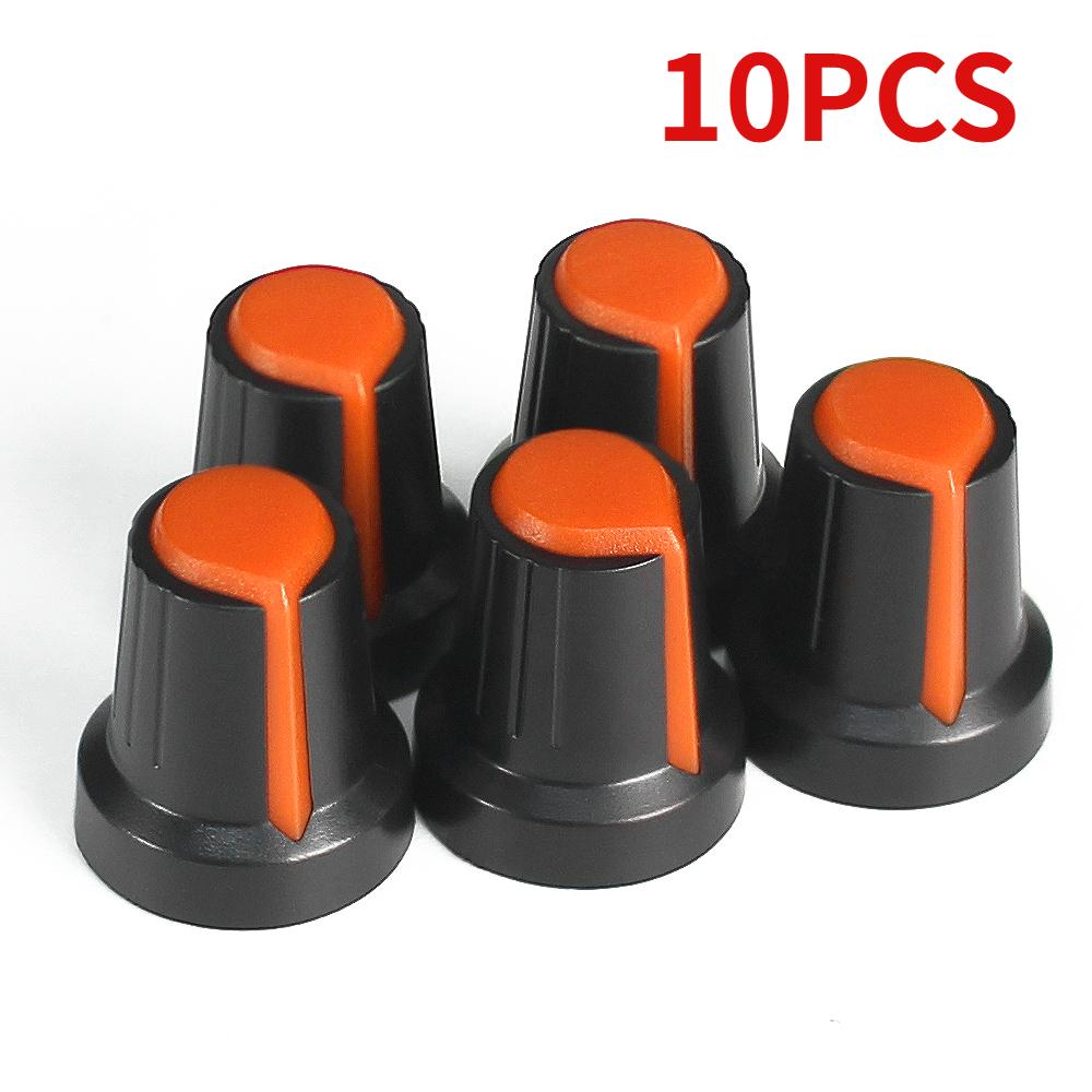 5-30PCS Potentiometer Knobs 15X17mm 6mm WH148 Potentiometer B10K Color Knob Cap Yellow Orange Blue White Red Green