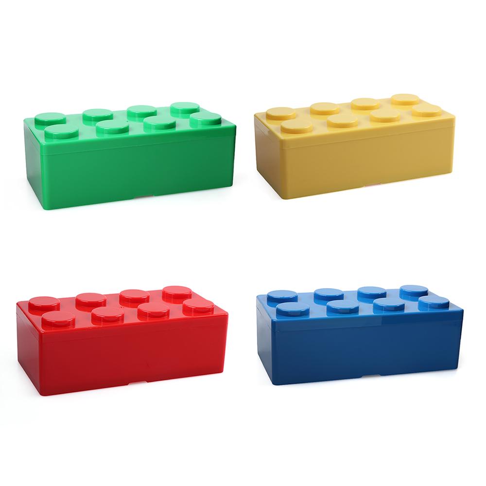 New Creative Storage Box Building Block Shapes Plastic Saving Space Box Superimposed Desktop Handy Office Supplies