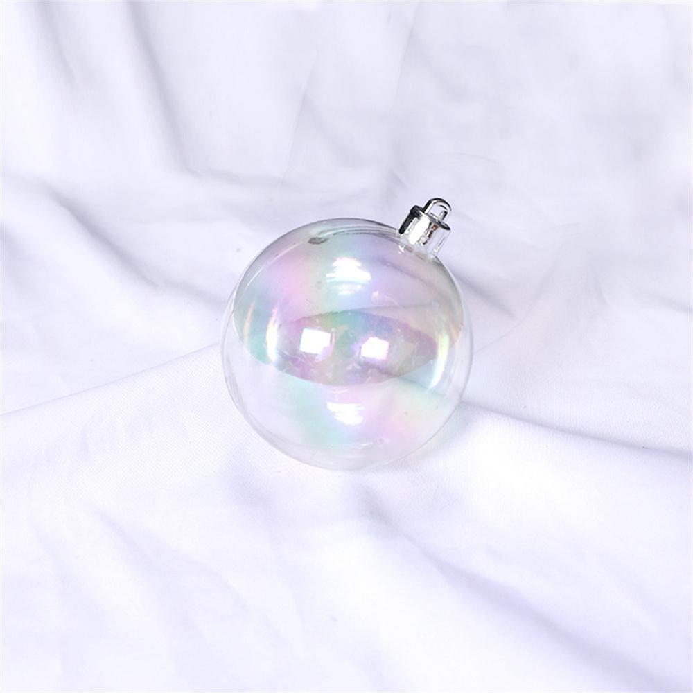 4/5/6cm Colorful Ball Decoration Christmas Tree Hanging Pendant Birthday Party Wedding Transparent Ball Bubble Decor