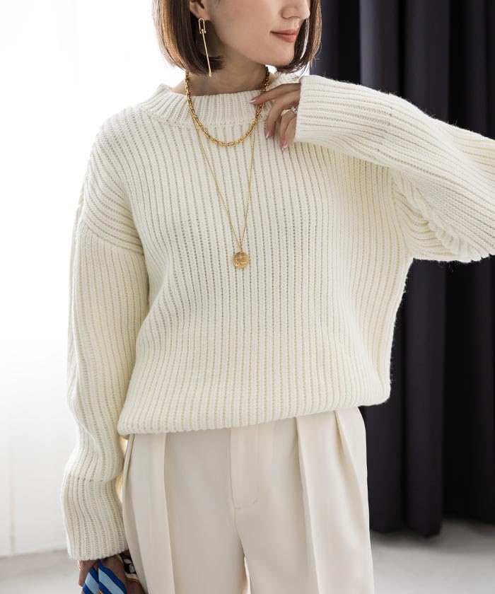 Yours Low Gauge Oversized Knit BCXU1490 Small Black Women's