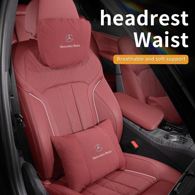 Mercedes Benz A B C E S R Class GLB GLC GLE AMG CLA CLS SLC GLS SLS ML Car Headrest Neck Support Lumbar Rest Cushion Neck Pillow