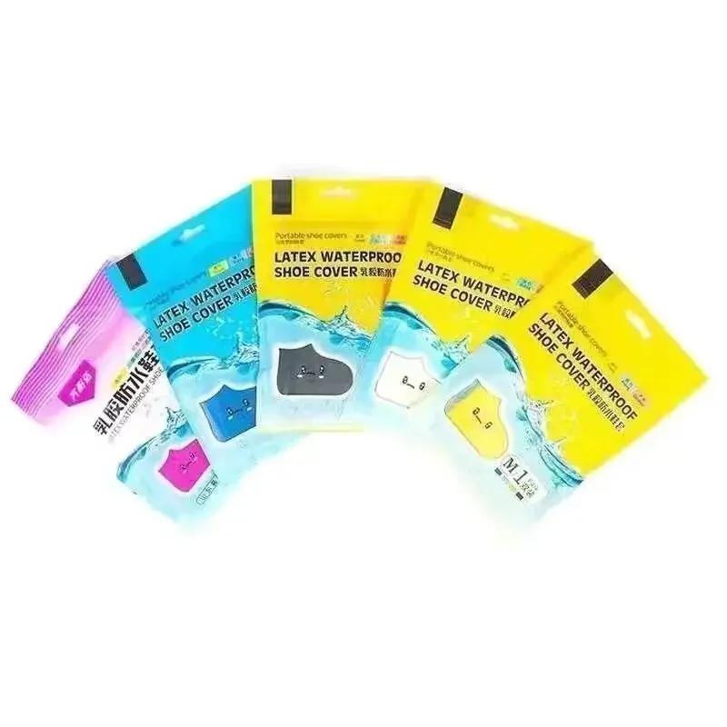 Waterproof Shoes Covers Rain Boots Rain Shoe Protector Reusable Walk Outdoor Water Proof Shoe Footwear Gear. Silica Gel Home