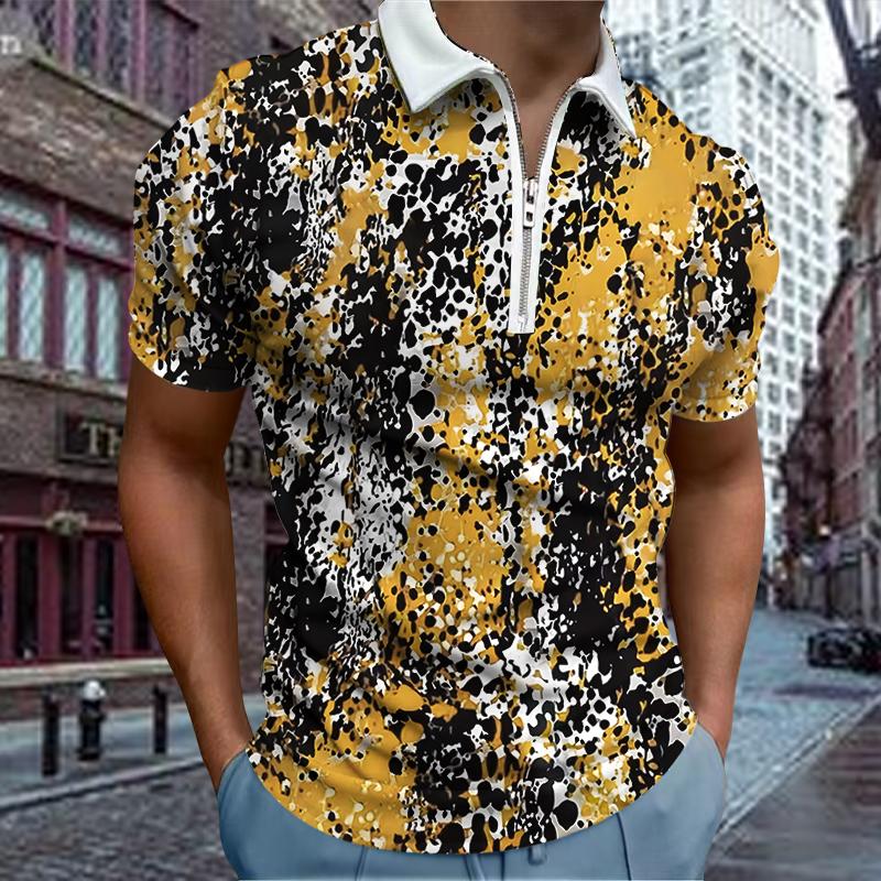 Повседневная футболка с лацканами — фото 6