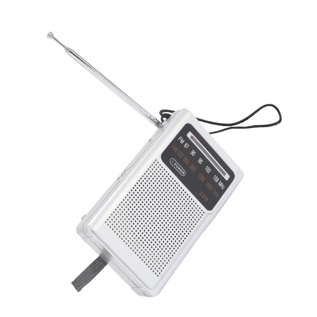 Portable AM FM Radio Clear Sound Quality Long Battery Life Pocket Radio for Travel Outdoor Activities Style 1