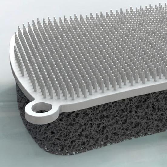 Silicone 3-in-1 Dish Brush Double Sided Cleaning Brush Pots Pans Sinks Odor-resistant Dish Brush Dishwashing Tool