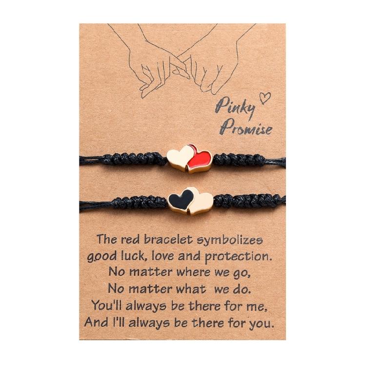 Парный браслет, Плетеный браслет для пары из сплава, Ручная работа, Подарок 1