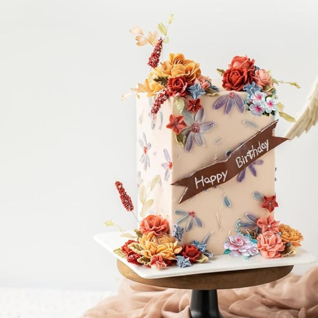 2PCS Flower Silicone Mold 3D Cute Flower Resin Candle Molds for Candle Making Silicone Fondant Chocolate Cake Decorating Mold Candle Soap Wax