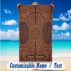Decorative Artwork Theme Beach Towel Personalized Custom Name & Text Soft Quick Dry Beach Towel for Swimming Travel