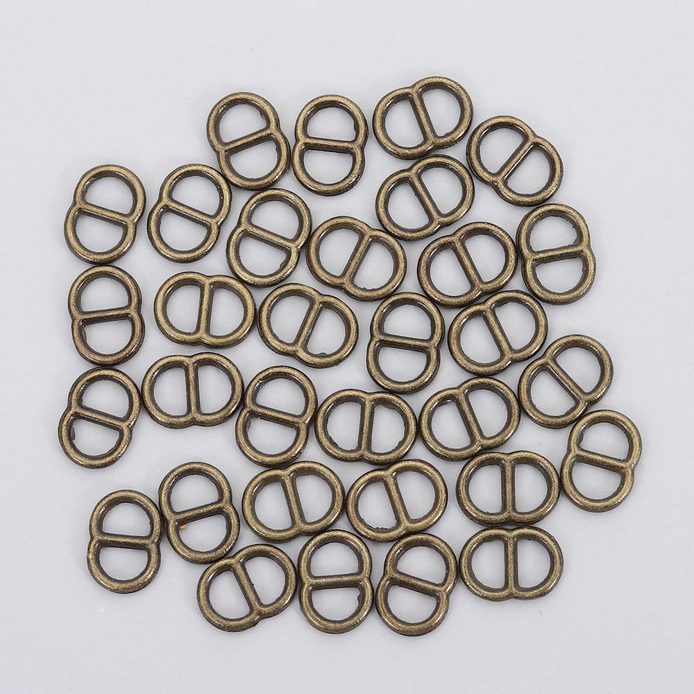 50pcs High Quality Newest Tri-glide Belt Buckle Mini DIY Bags Buckles 4mm Small Strap Buckles Buttons Shoes Accessories