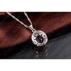Crystal Pendant Necklace Earrings Ring Cubic Zircon Trendy Party 925 Sterling Silver Jewelry Sets Women New Design