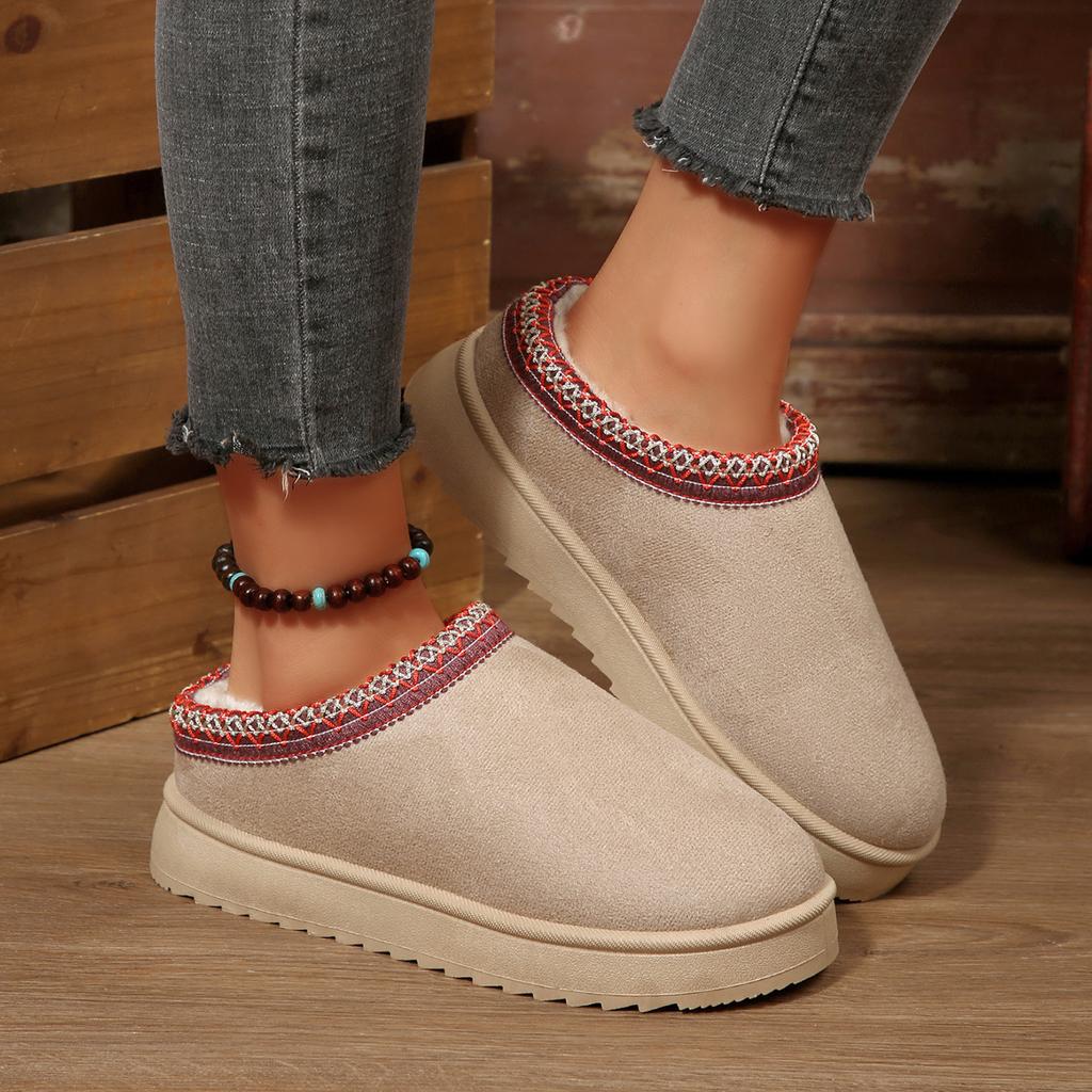 Fashion 2025 Women Snow Boots Winter Plush Anti Slip Sole Thick Bottom Ankle Boots Fashion Warm Outdoor Designer Shoes Zapatos De Mujer
