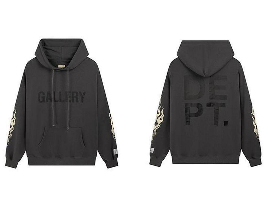 GALLERY DEPT TIDE Unisex Modny Klasyczny Bawełniany Bluza z Kapturem Frotte