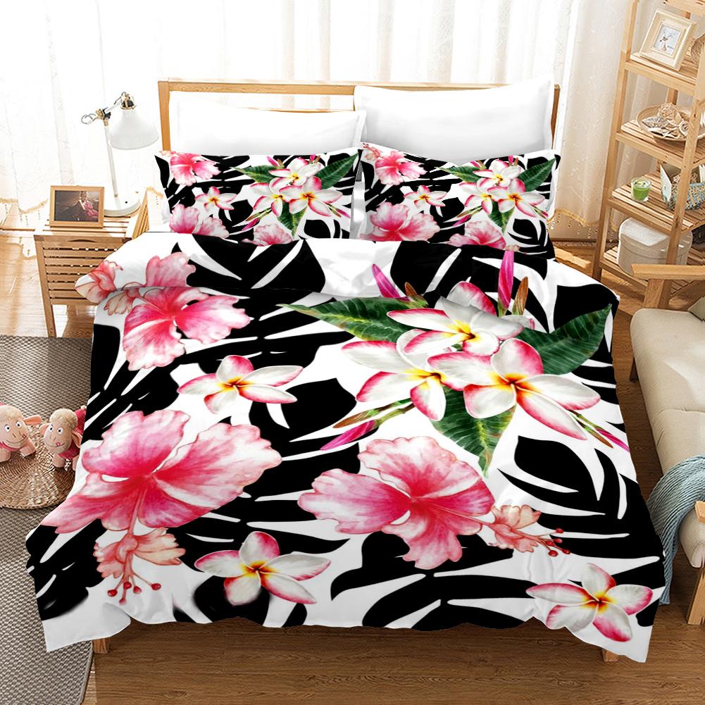 

Floral Duvet Cover Spring Colorful Flower Pattern Twin Bedding Set For Kids Teens Adult Microfiber Double Queen King Quilt Cover EU single(135x200cm)