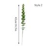 Fake Eucalyptus Leaf Artificial Green Plant Flowers Simulation Indoor Home Decor Silk Flowers Stem Outdoor Props Wedding