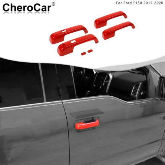 Für F-150 Türgriff Dekor Abdeckung Zierleiste für 2015- Ford F150 Zubehör Rot