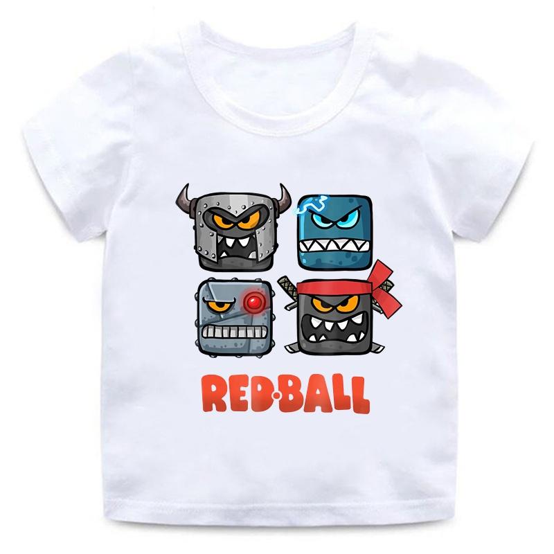 Red Ball 4 Print Cartoon Funny Game Casual Summer New Men Women Tee Adults Children Boy Gril Top Kids Parent Child Cotton Tshirt