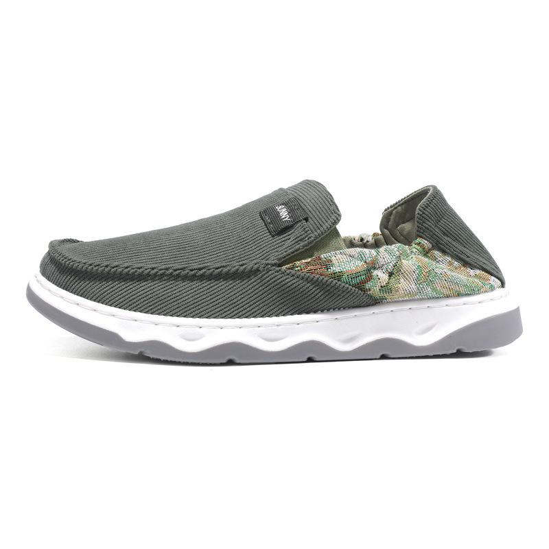 Old Beijing Cloth Shoes Lightweight and Breathable One-foot Laziness Shoes Men's Shoes Summer Embroidered Cloth Shoes Driver Driving Shoes
