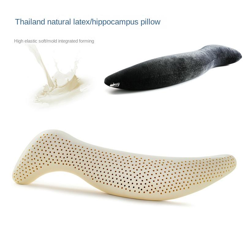 Boyfriend S-shaped Thailand Original Natural Latex Pillow Safety Relax Health Neck Pillow For Pregnant Side Sleeping Leg Pillows