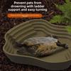 New Plastic Turtle Water Basin Double-sided Use Stepped Design Frog Bathing Basin Multi-size Pet Food Bowl Reptile Habitat
