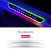 4pcs Customized Car Glows Welcome Door Sill Strip Light Threshold Lamp Welcome Scuff Plate Pedal Light Ambient Light Illuminated