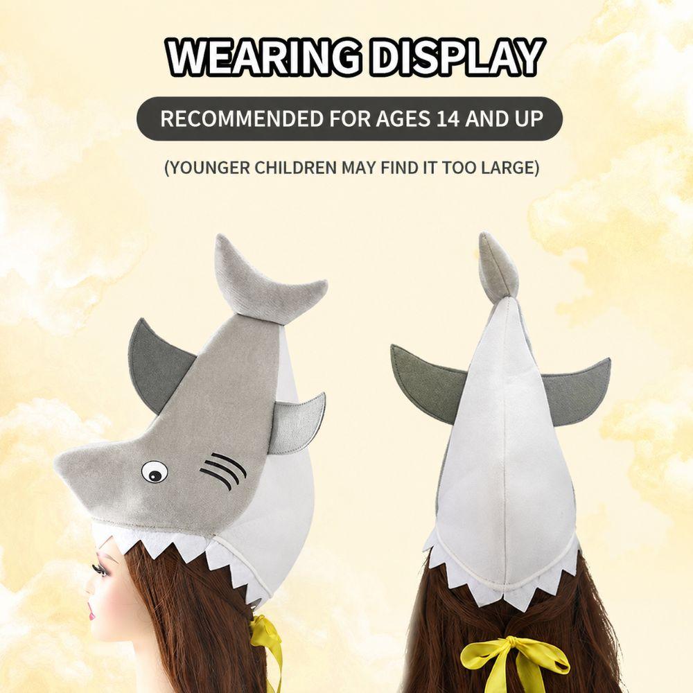 Costume Shark Hat Cosplay Shark Decoration Prop Fashion Shark Head Cover  Party