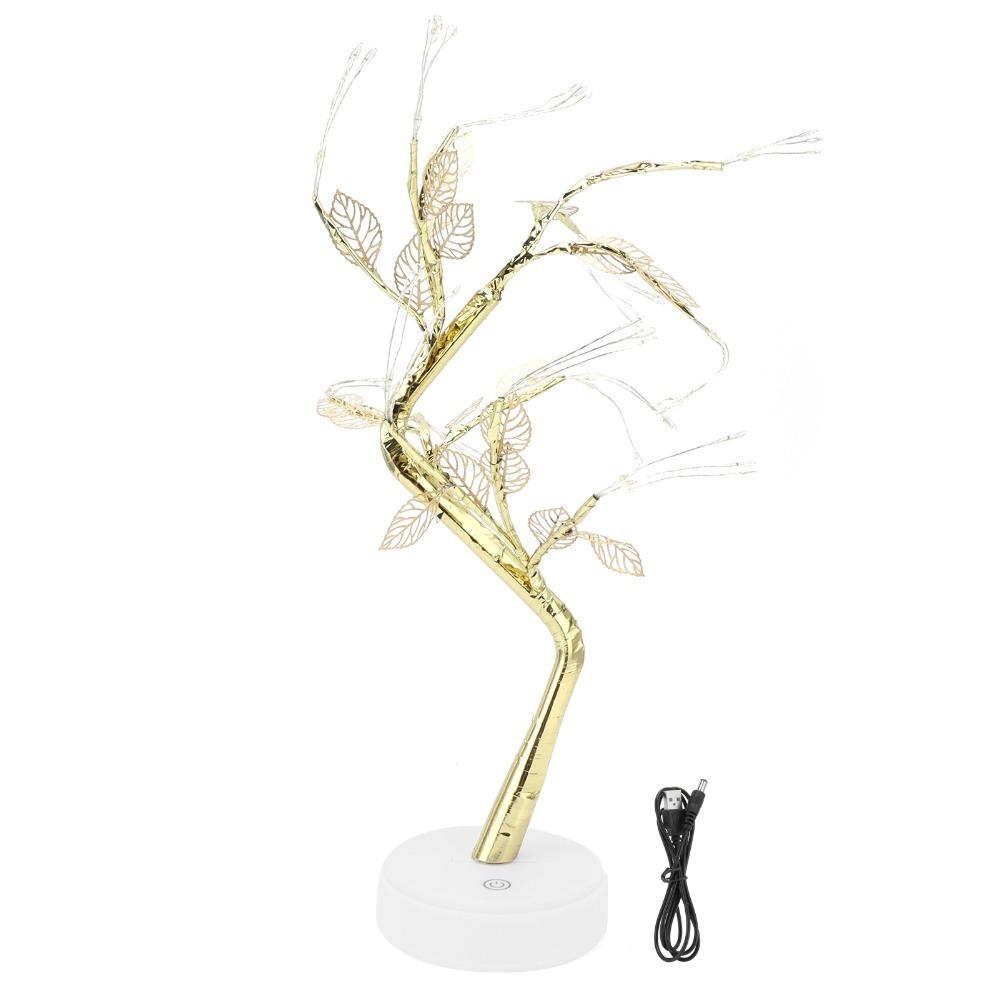72 LEDs Artificial Leaf Bonsai LED Lamp Warm White Light Leaf Tree Lamp Tree Shape Lamp Christmas