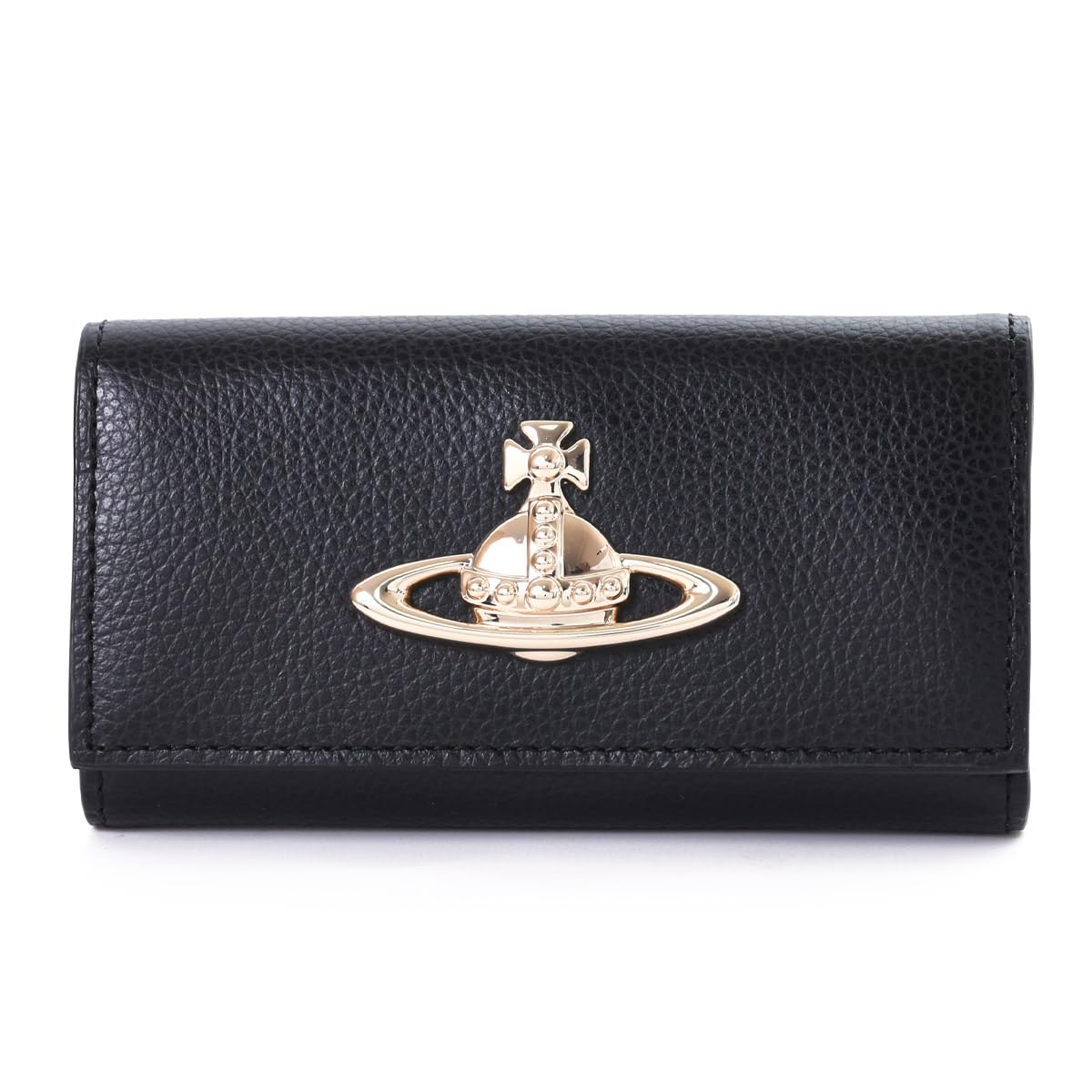 

Vivienne Westwood EXECUTIVE Genuine Leather Key Case for Women with Shopping Bag (13-20-951123-00) (No Personalization, Black) [Used] чорний