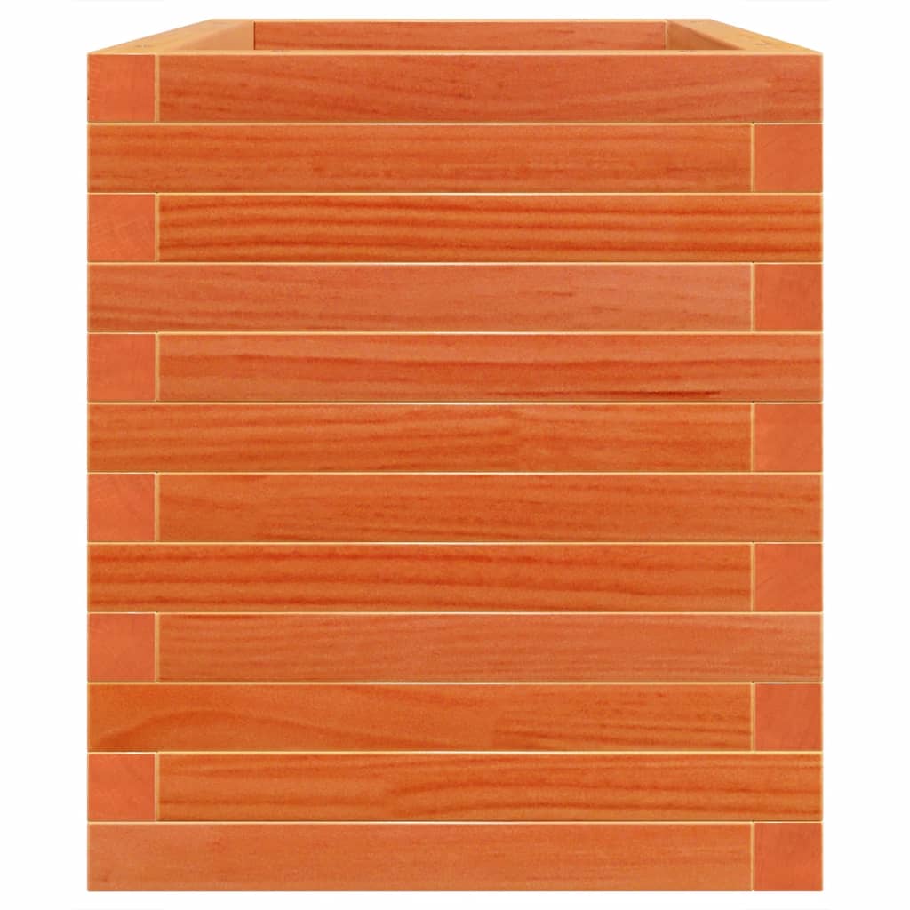 Plant Pot Wax Brown 70 X 40 X 46 Cm Solid Pine Wood
