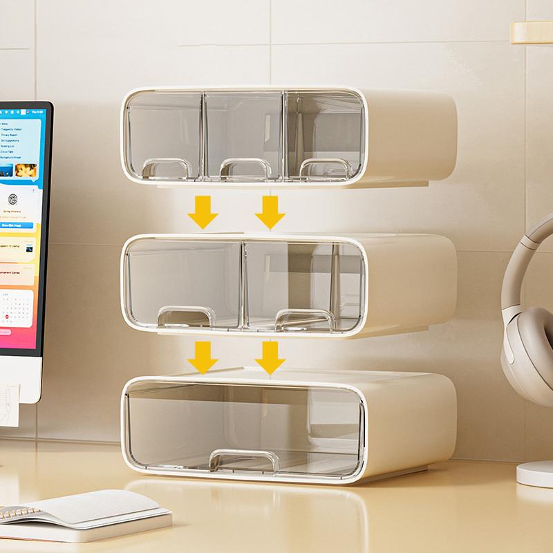 Multi-Layer Desktop Storage Box Multi-Function Drawer Storage Cabinet Cosmetics Rack Sundries Storage Box