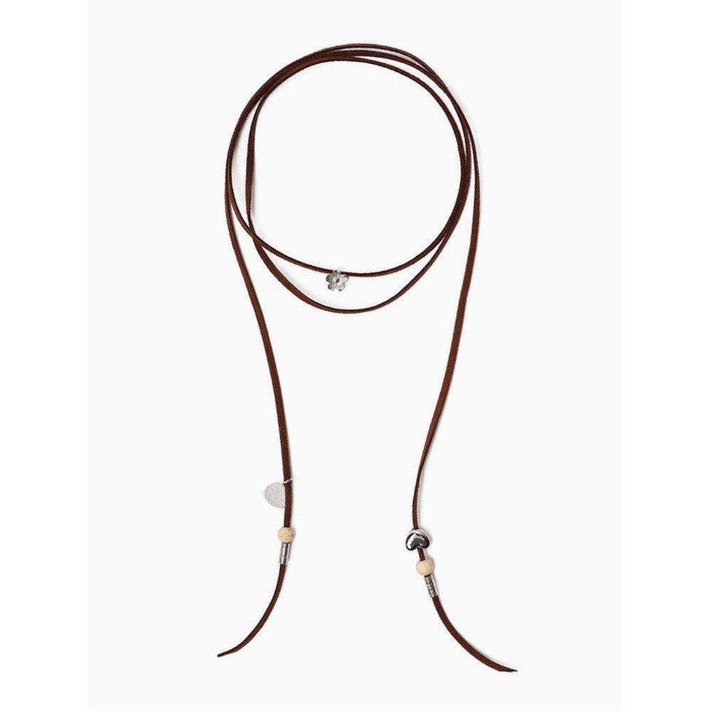 Flower Suede Necklace
