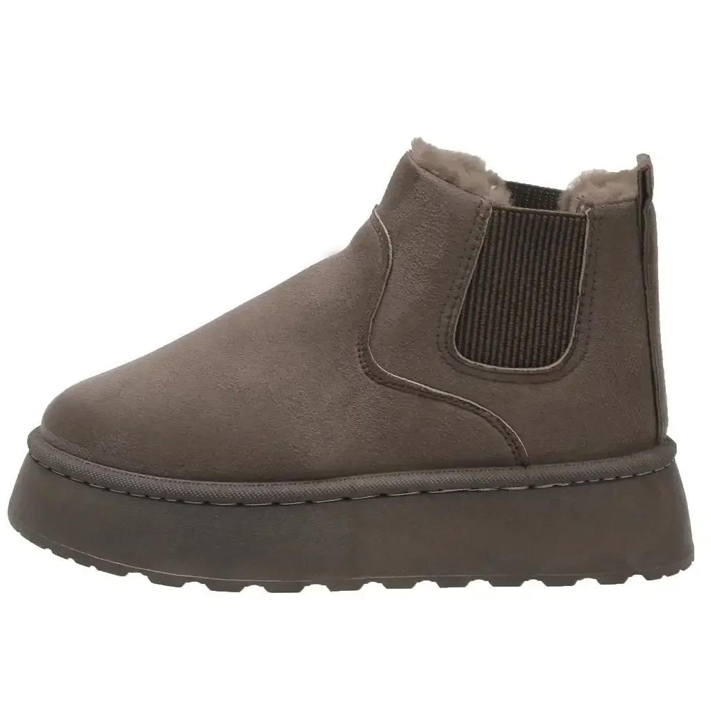 Fashion Winter New Short Sleeved Women's Boots with Thickened Warmth and Snow Boots Shoes for Women Platform Boots Plus Size44