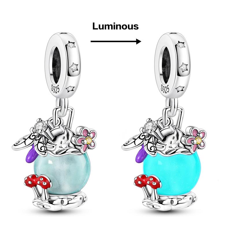 Popular Hot Butterfly Charm Bead Component Bead Components Copper Metal Flower Secure Safety Chain Dangle Designed For Authentic Original Bracelet