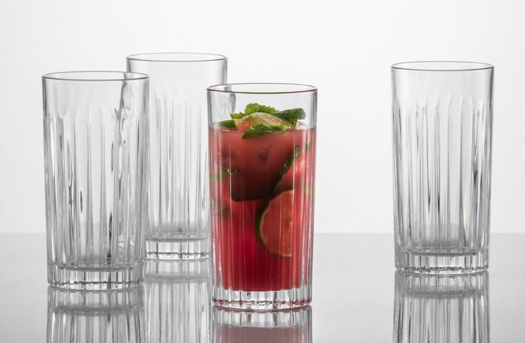 Zwiesel Glass (ZWIESEL GLAS) Break-Resistant Tumblers for Water, Mineral Water, and Soft Drinks, Long Drinks, Pair of 2, Machine-Made (m121880)