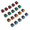20 Pieces 12V SPST LED Round Rocker Toggle Switch ON/OFF for Vehicle and Marine Projects with 20mm Panel Hole Size