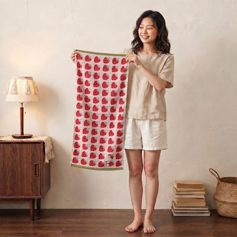 Colorful Polka Dot 100% Cotton Couples' Face Towel, Zero-Twist Yarn-Dyed, Thickened 110g, 35x75cm