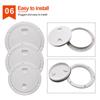 ABS Round Deck Inspection Access Hatch Cover Non-Slip Deck Plate for Marine Boat Kayak Canoe White Black 4 6 8 Inch Hatch Cover